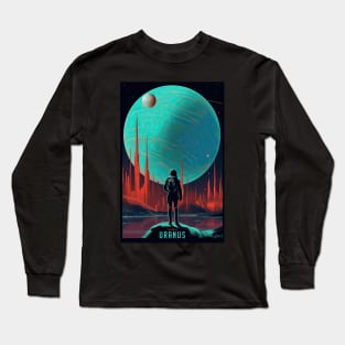 The Man in Uranus Sci Fi Parody Long Sleeve T-Shirt